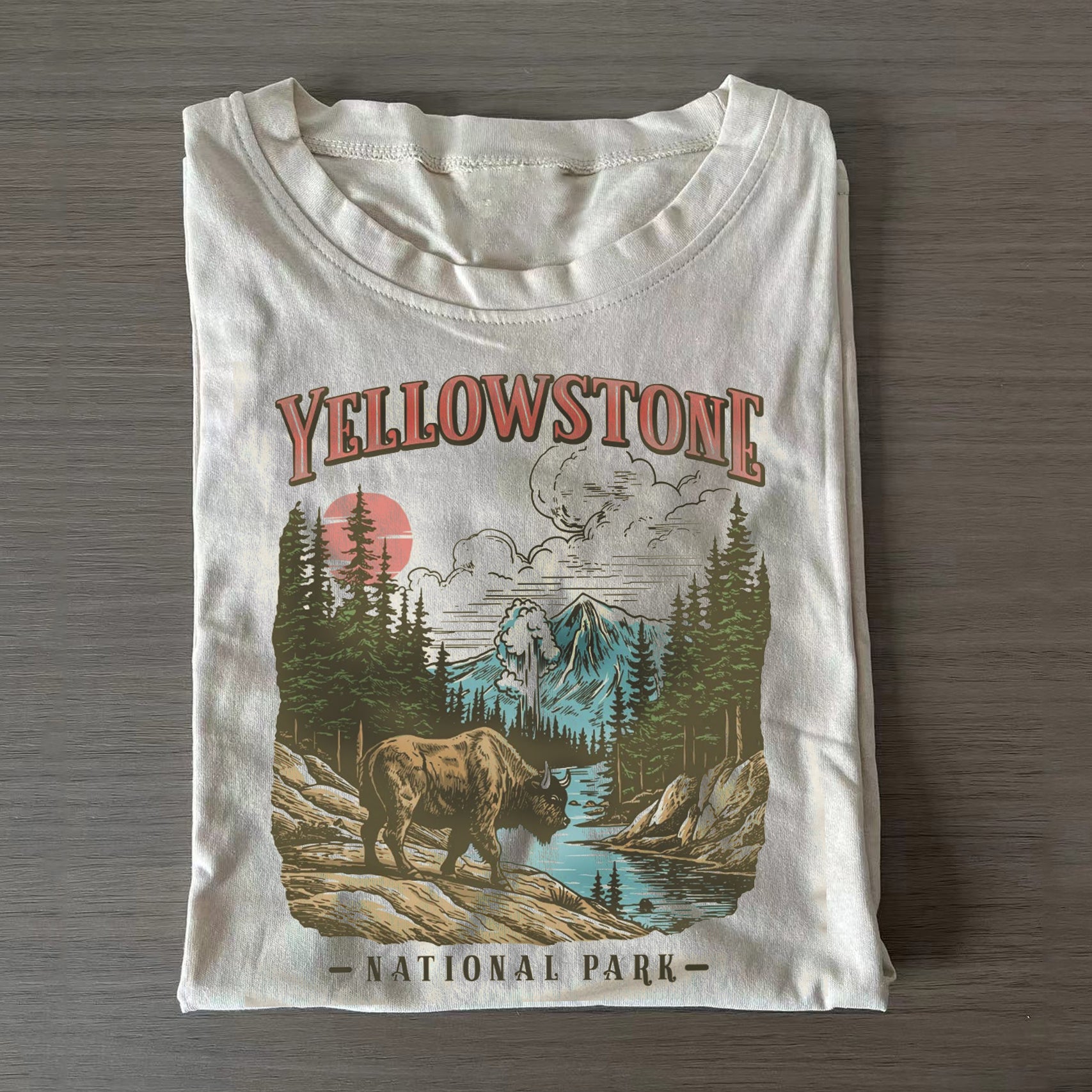 Vintage Yellowstone Nationalpark T-Shirt