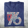 Vintage Floral 1776 USA Independence T-shirt