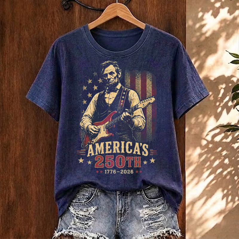 Abraham Lincoln Guitar T-shirt