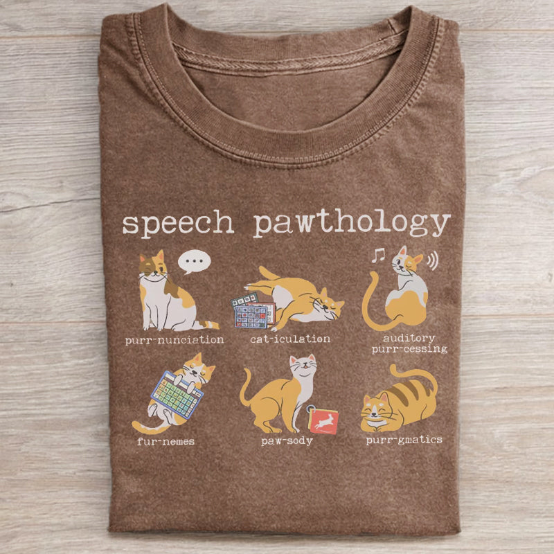 Funny Cats Speech Therapy T-shirt