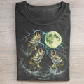 Bass Fish Moon 90s Vintage T-shirt