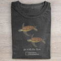 Seat Turtle 'go with the flow' T-shirt
