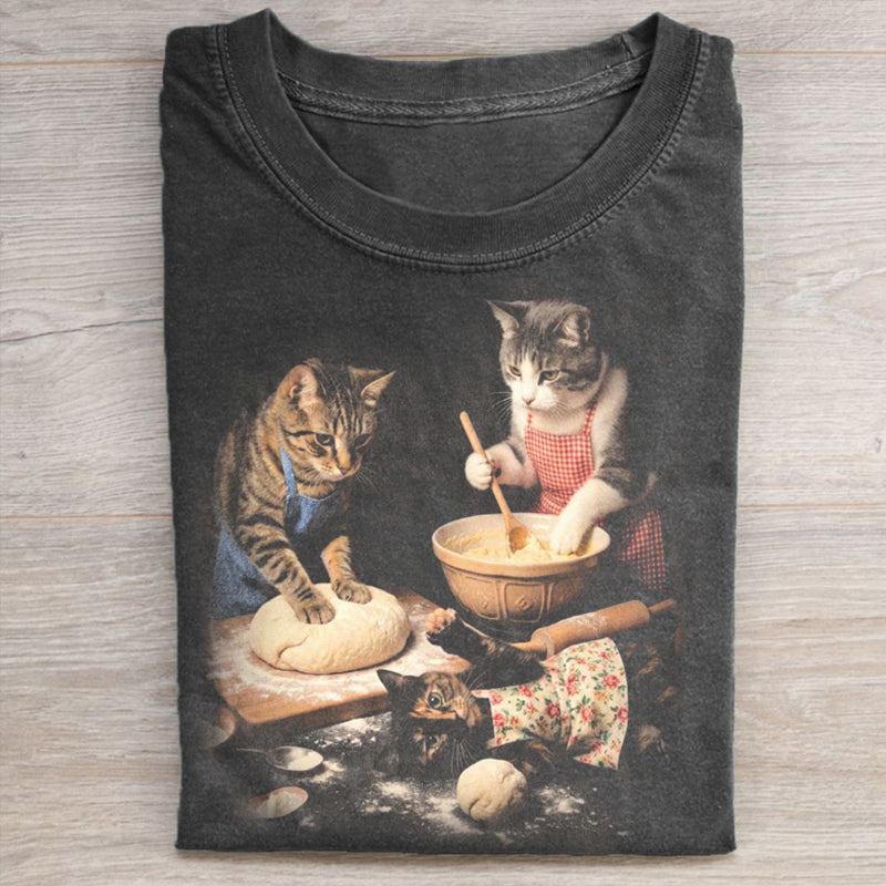 90s Cats Baking T-shirt