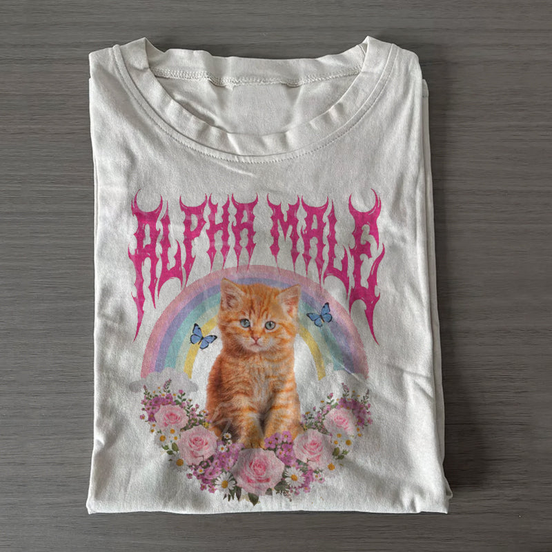 Alpha Male Funny Kitten T-shirt