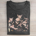 Sphynx Cat Rock Band Vintage Graphic T-shirt