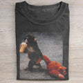 Baby Monkey Punch Drinking Iced Coffee T-shirt