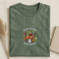 Read Books Stay Weird Embroidered T-shirt