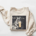 Funny Raccoon Drinking Iced Coffee Sweatshirt