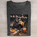 Yorkie Drinking Iced Coffee T-shirt