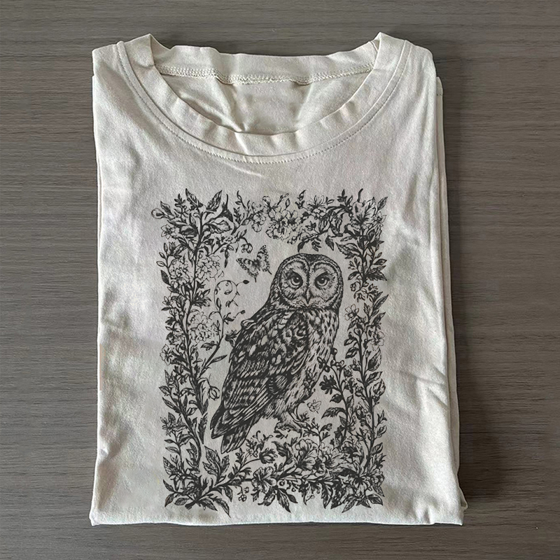Cottagecore Owl T-shirt