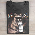 Cool Raccoon Monster Energy Drink Graphic T-shirt