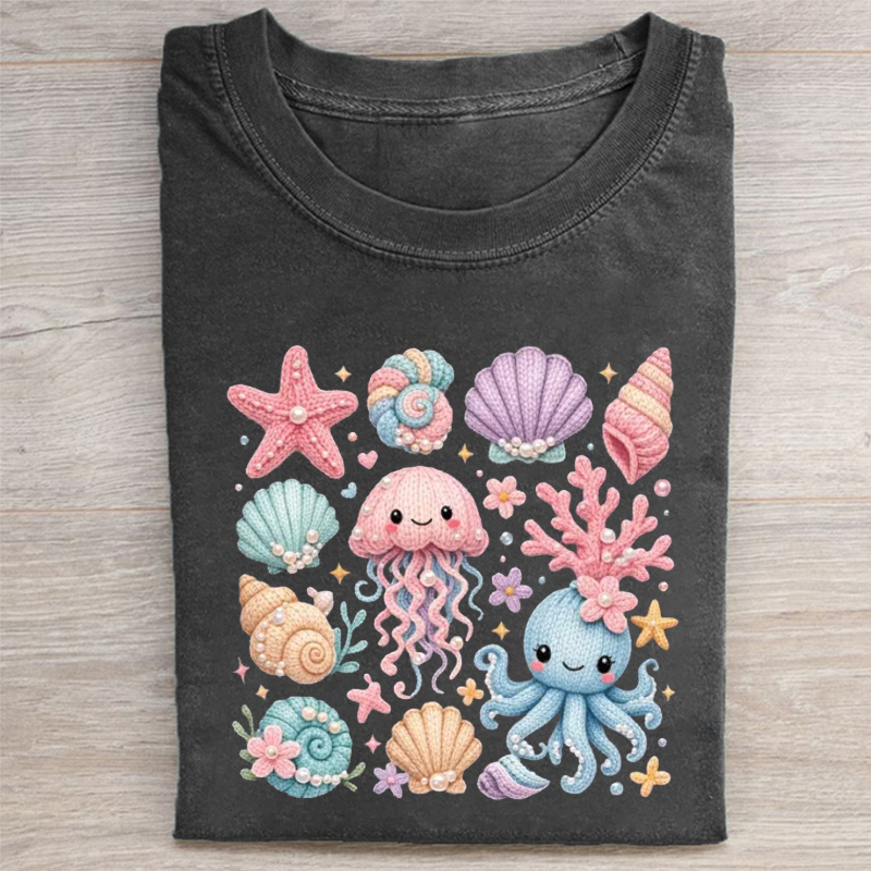 Sea Life Kawaii T-shirt