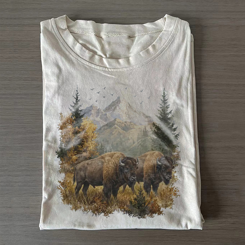 Vintage Mountain Bison T-shirt