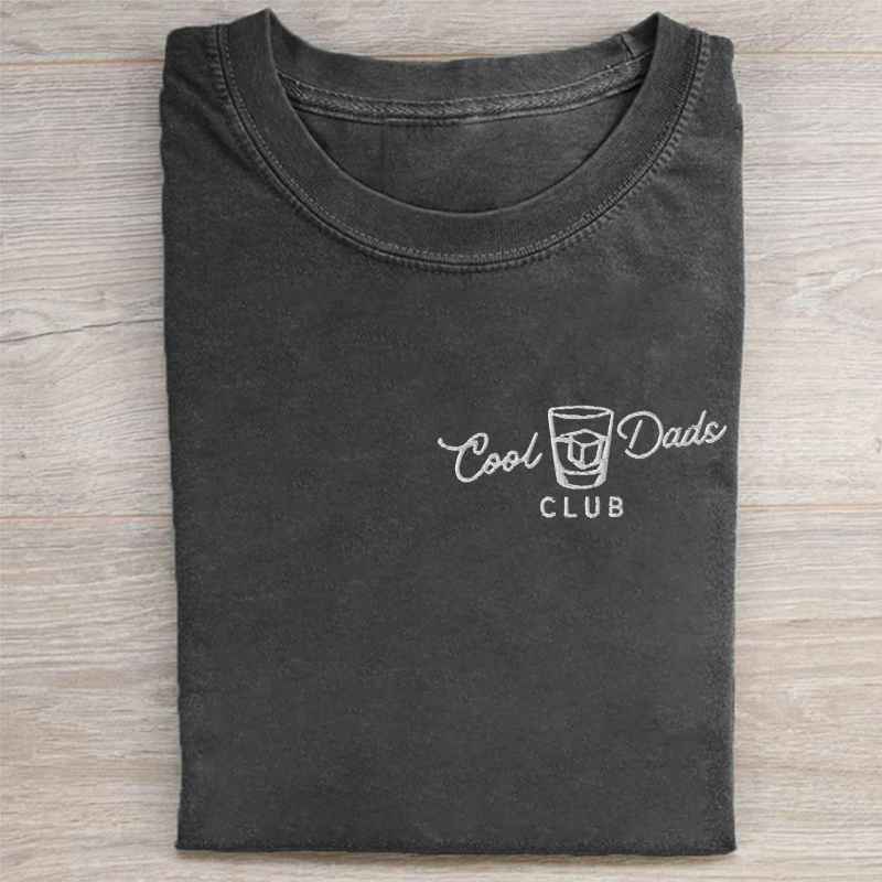 Old Fashioned Dad Embroidered T-shirt