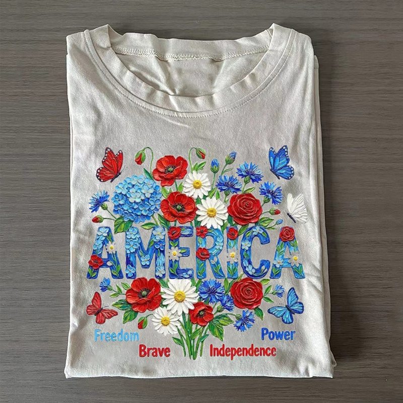 Patriotic Flower T-shirt