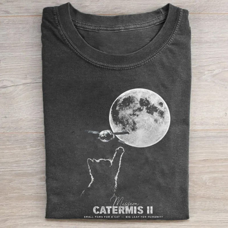 Cat Moon Mission Catermis II T-shirt