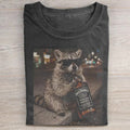 Cool Raccoon Whiskey Drink T-shirt