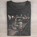 Raccoon Drinking Beer T-shirt