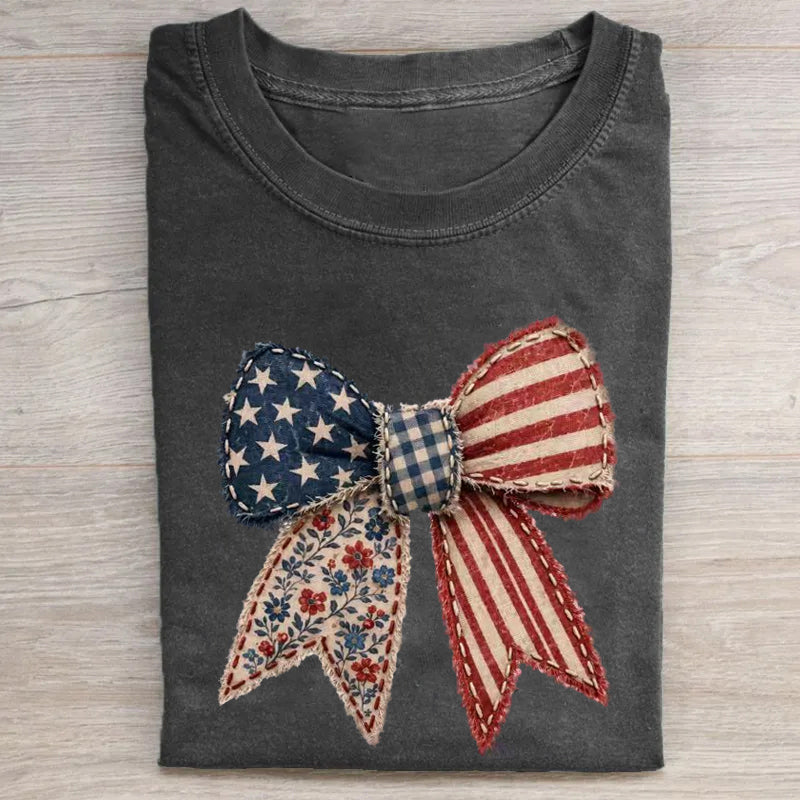 4th of July Coquette American Flag T-shirt