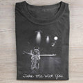 Funny Raccoon UFO T-shirt