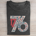 Vintage Floral 1776 USA Independence T-shirt