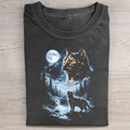 Tortoiseshell Cat Howling to the Moon T-shirt