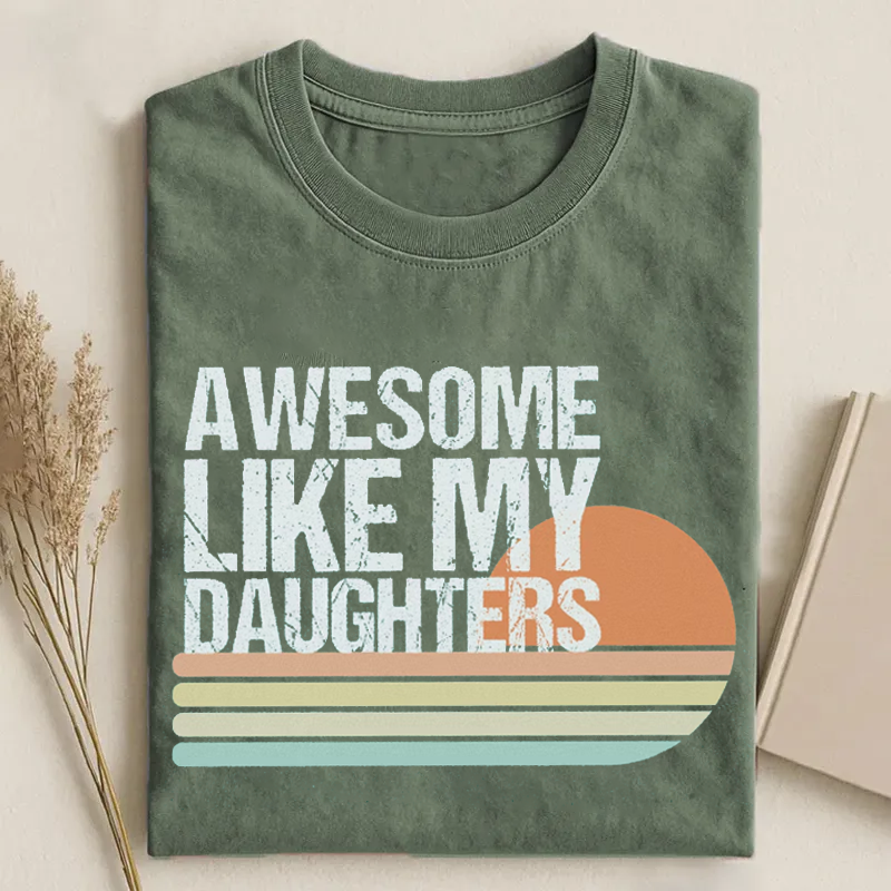 Awesome Like My Daughters Retro T-shirt