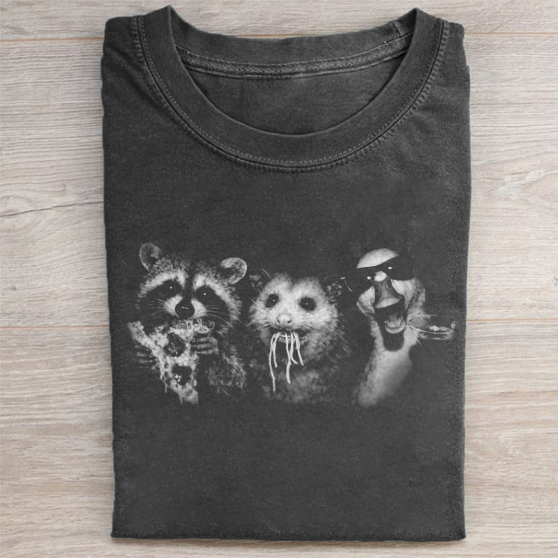 Raccoon Possum Goose T-shirt