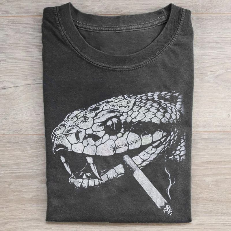 Snake Smoke Vintage 90s T-shirt