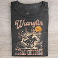 Retro Wranglin' Feral Children Raccoon 90er Western T-Shirt