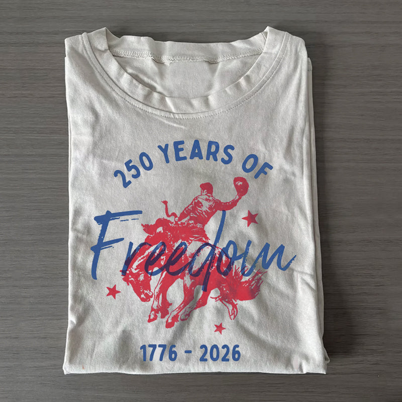 250 Years of Freedom Bucking Horse T-shirt