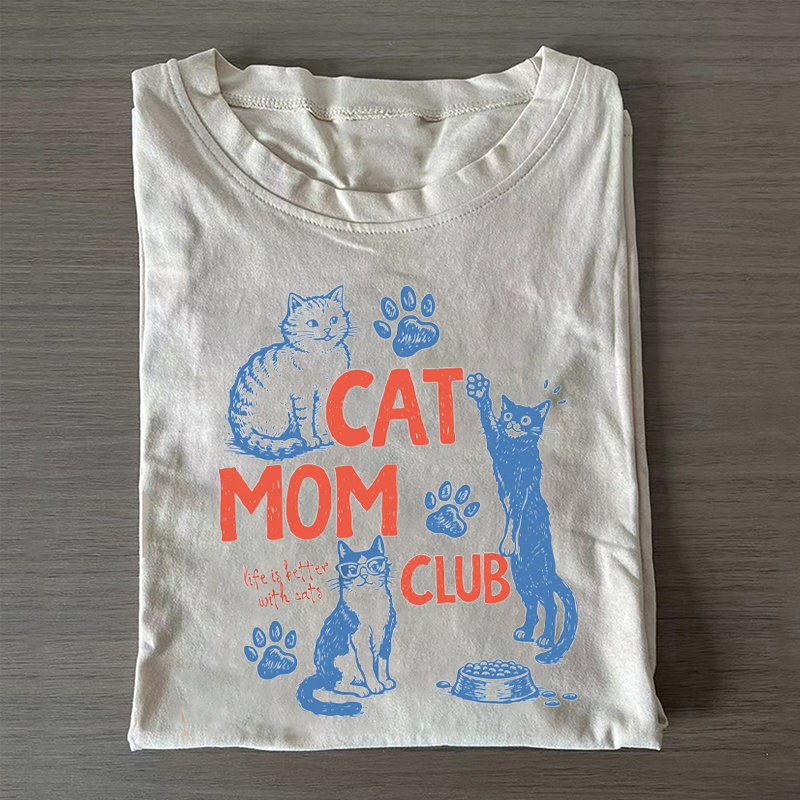Cat Mom Club T-shirt
