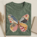 Faux Patchwork Butterfly T-shirt