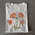 Vintage Poppy Flower Graphic T-shirt