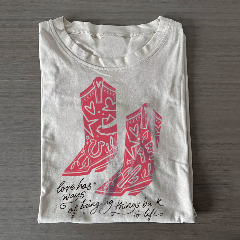 Bringing Things Back To Life Boot T-shirt