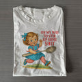 Funny Sarcastic Retro Girl T-shirt