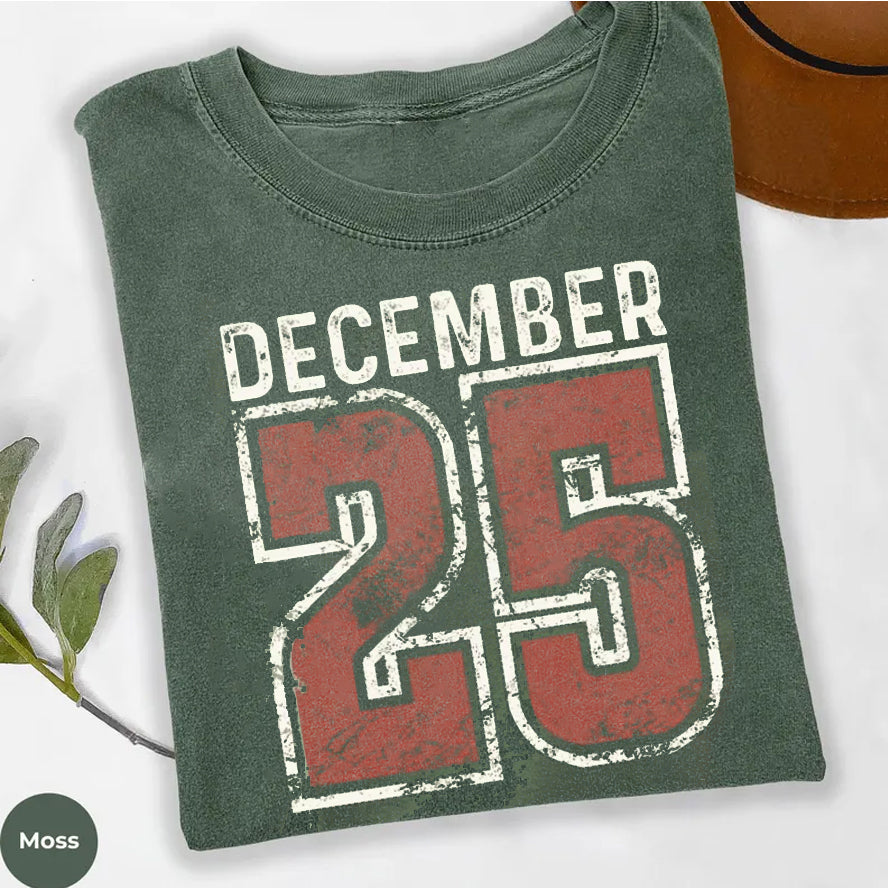 Retro Christmas December 25 T-shirt
