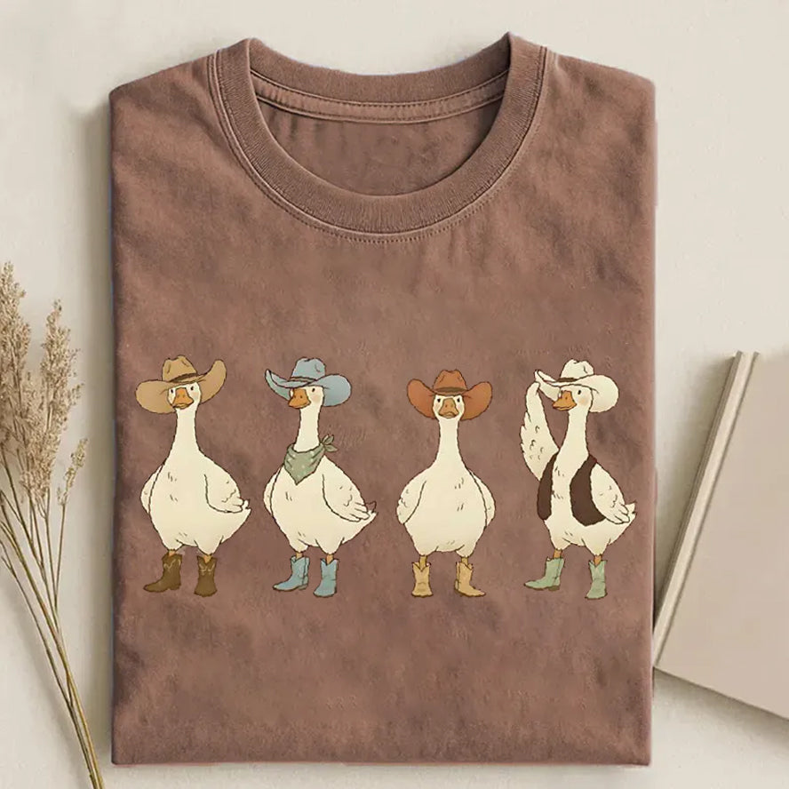 Funny Cowboy Goose T-shirt