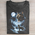 Tortoiseshell Cat Howling to the Moon T-shirt