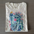 Preppy Statue of Liberty Blowing Bubble Gum T-shirt