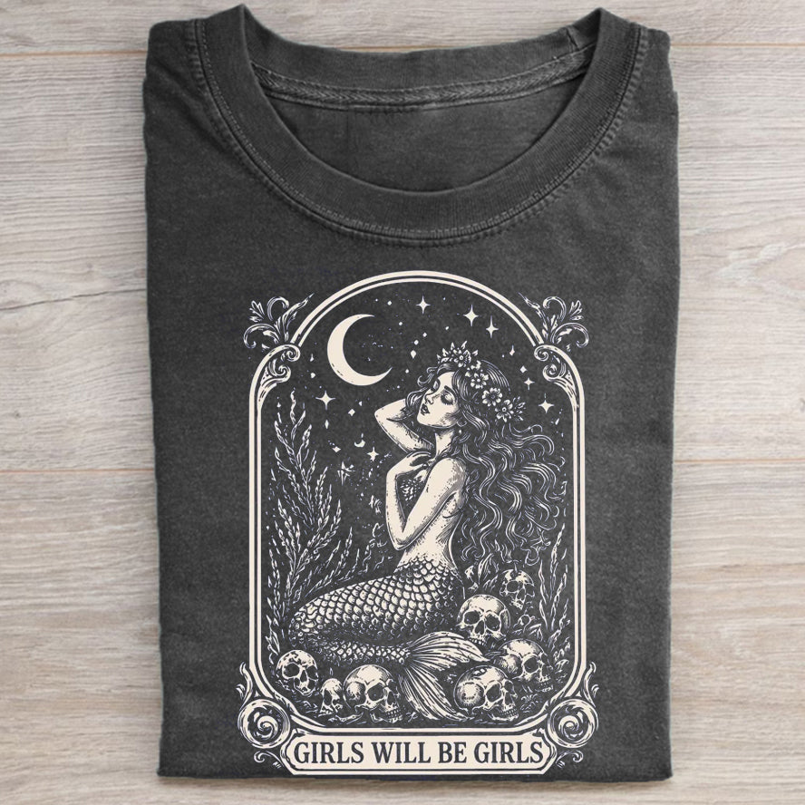 Vintage Mermaid Siren T-shirt