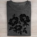 Vintage Linocut Peony T-shirt