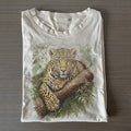 Vintage Jungle Leopard Graphic T-shirt