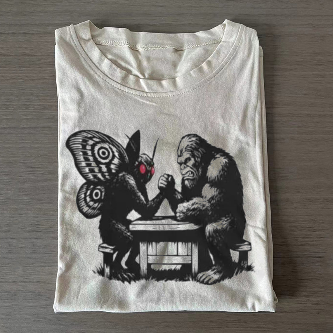 Bigfoot v Mothman T-shirt